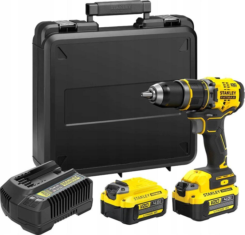 Stanley 18V V20 Premium Brushless Hammer Drill Driver - 4.0Ah Kit - SFMCD721M2K-QW - 18 V - 4.0 Ah - Lithium-Ion (Li-Ion)