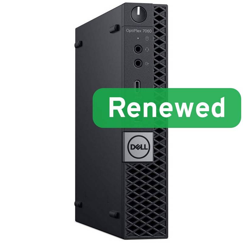 DELL Renewed Grade A - OptiPlex 7060 Micro - Intel Core i5 - i5‑8500T - 8 GB - SSD - 128 GB - Intel UHD Graphics 630 - Windows 11 Pro