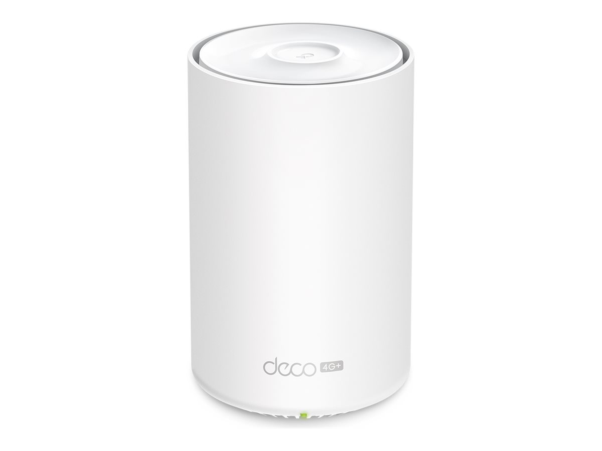 TP-LINK Deco X10-4G(1-pack) 4G+ AX1500 Whole Home Mesh Wi-Fi 6 Router - TP-LINK - 4G+ AX1500 Whole Home Mesh Wi-Fi 6 Router - Deco X10-4G (1-pack) - 802.11ax - 1201 Mbit/s - Mesh Support No - MU-MiMO No - No mobile broadband