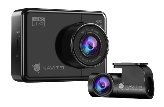 Navitel - R9 DUAL - Wi-Fi - Two-channel Full HD Dashcam - Audio recorder
