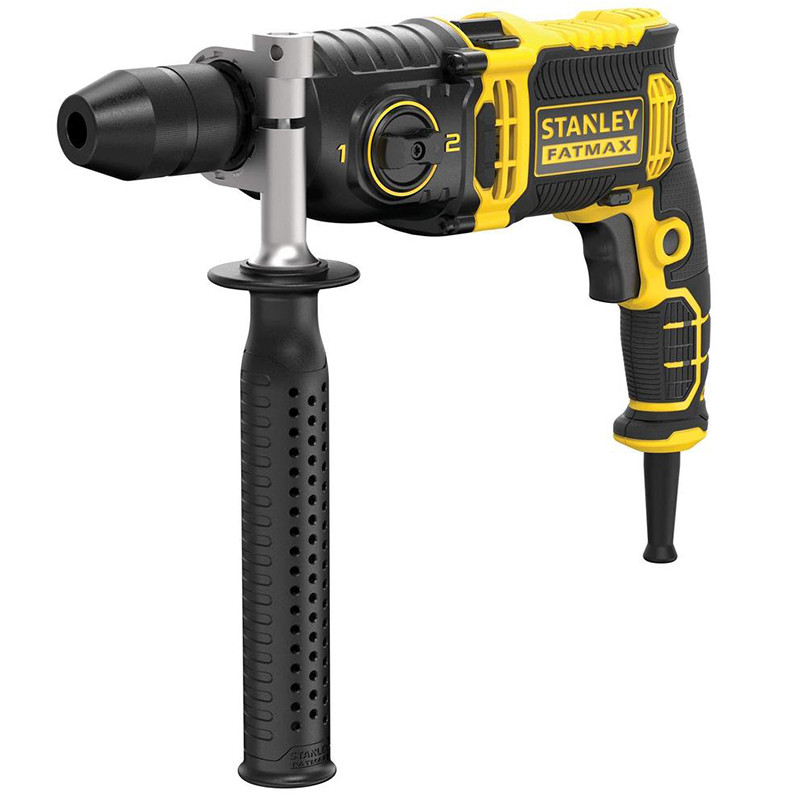 Stanley - 2-Gear Percussion Hammer Drill With Kitbox - FMEH1100K-QS - 1100 W