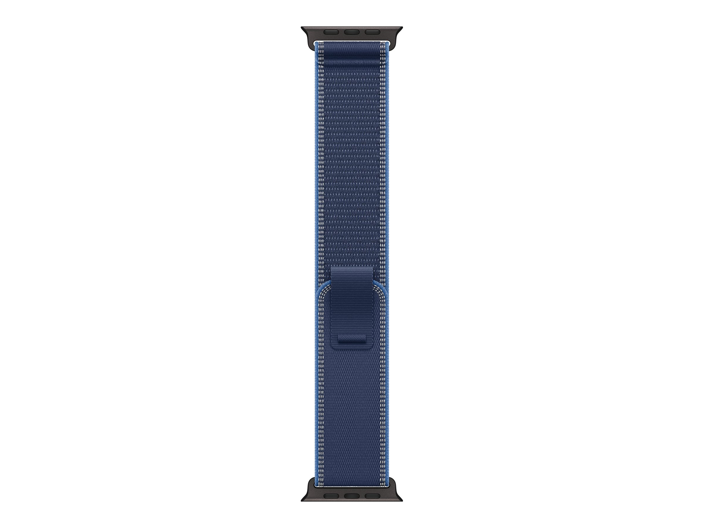 Apple - 49mm Blue/Bright Blue Trail Loop - S/M - Black Titanium Finish