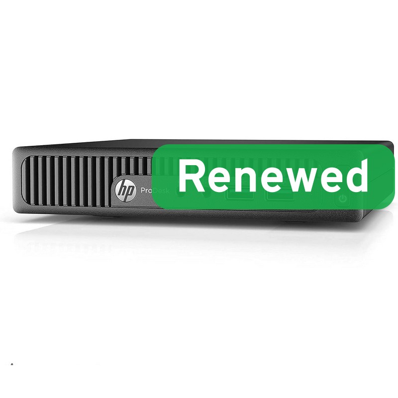 HP Renewed Grade B - ProDesk 400 G2 DM - Intel Core i3 - i3‑6100T - 8 GB - SSD - 128 GB - Intel HD Graphics 530 - Windows 11 Home