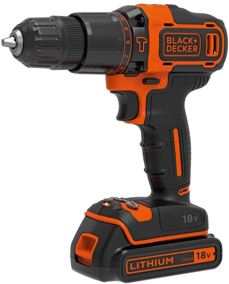 BLACK & DECKER - Impact driver-drill - BDCHD18-QW - 18 V - 1.5 Ah - Li-Ion
