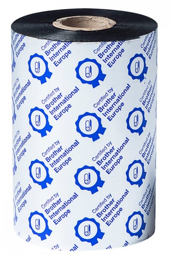 BROTHER STANDARD WAX BLACK 110MMX450M RIBBON (PK OF 8)