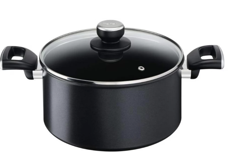 TEFAL - Unlimited Stewpot - G2554672 - 5 L - Aluminum - Dishwasher proof - Lid included - Black