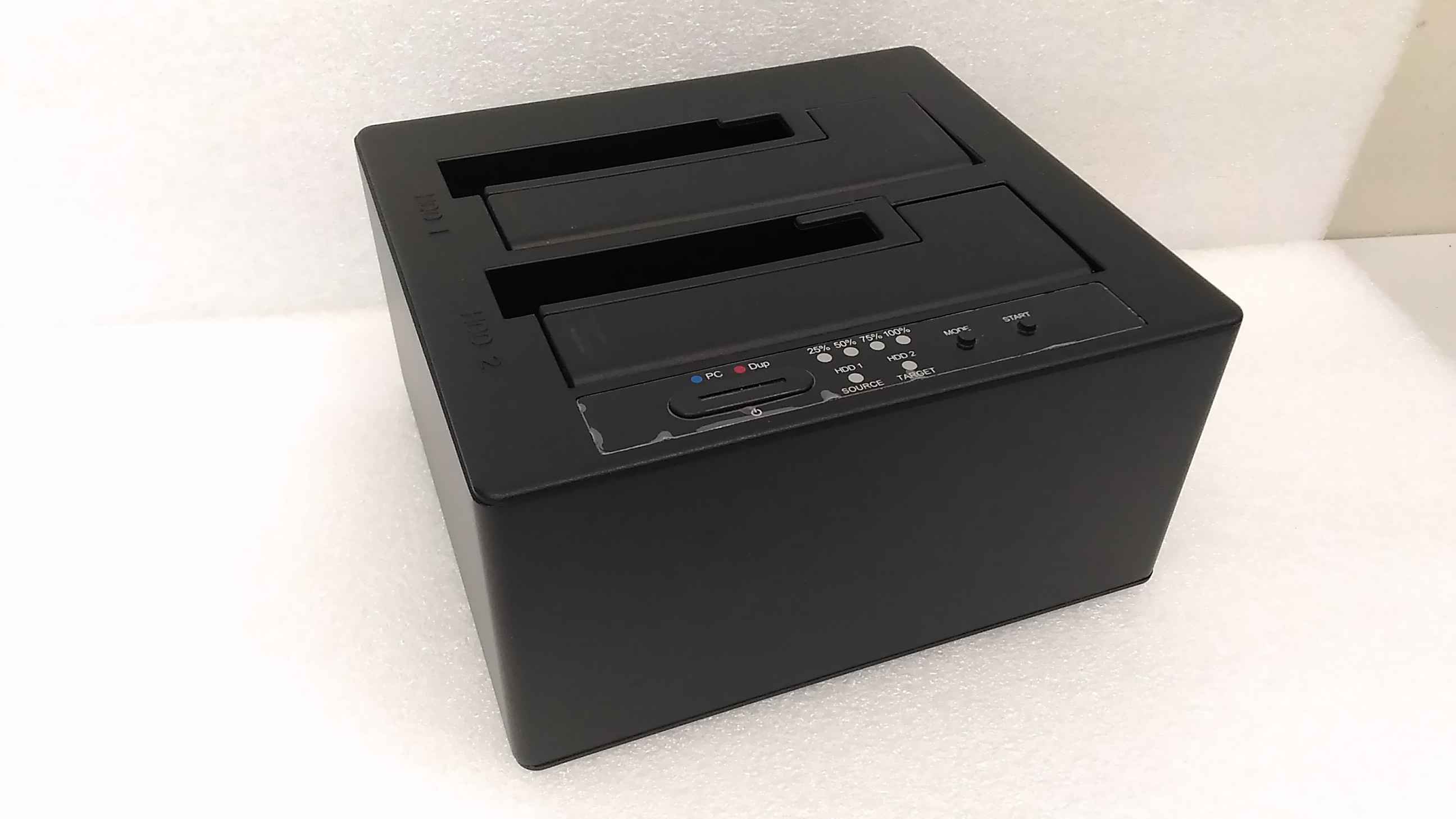 SALE OUT. Raidsonic - Icy Box - IB-121CL-C31 CloneStation for 2x HDD/SSD with USB 3.1 (Gen 2) Type-C - USED, REFURBISHED, WITHOUT ORIGINAL PACKAGING AND MANUALS