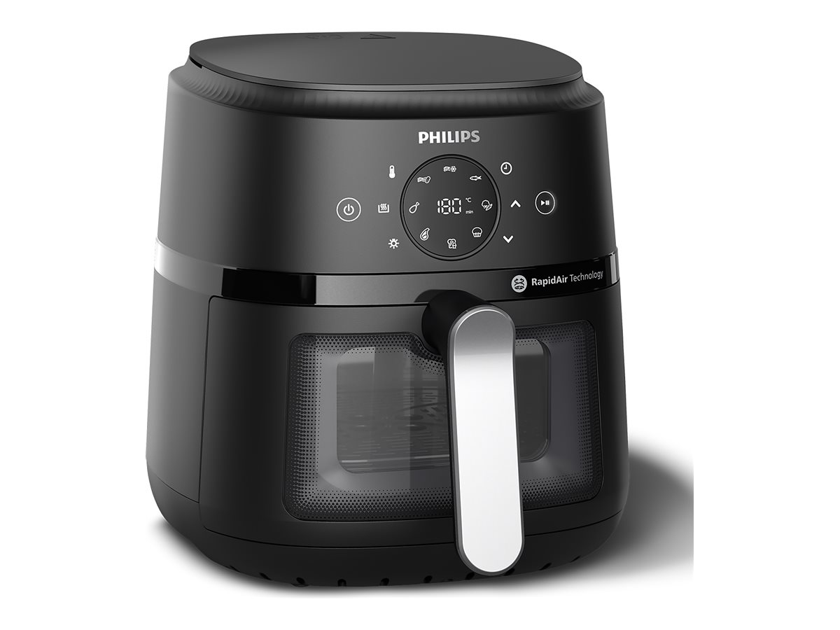 Philips Airfryer - NA221/00 2000 series - Power 1500 W - Capacity 4.2 L - Rapid Air technology - Black/Silver
