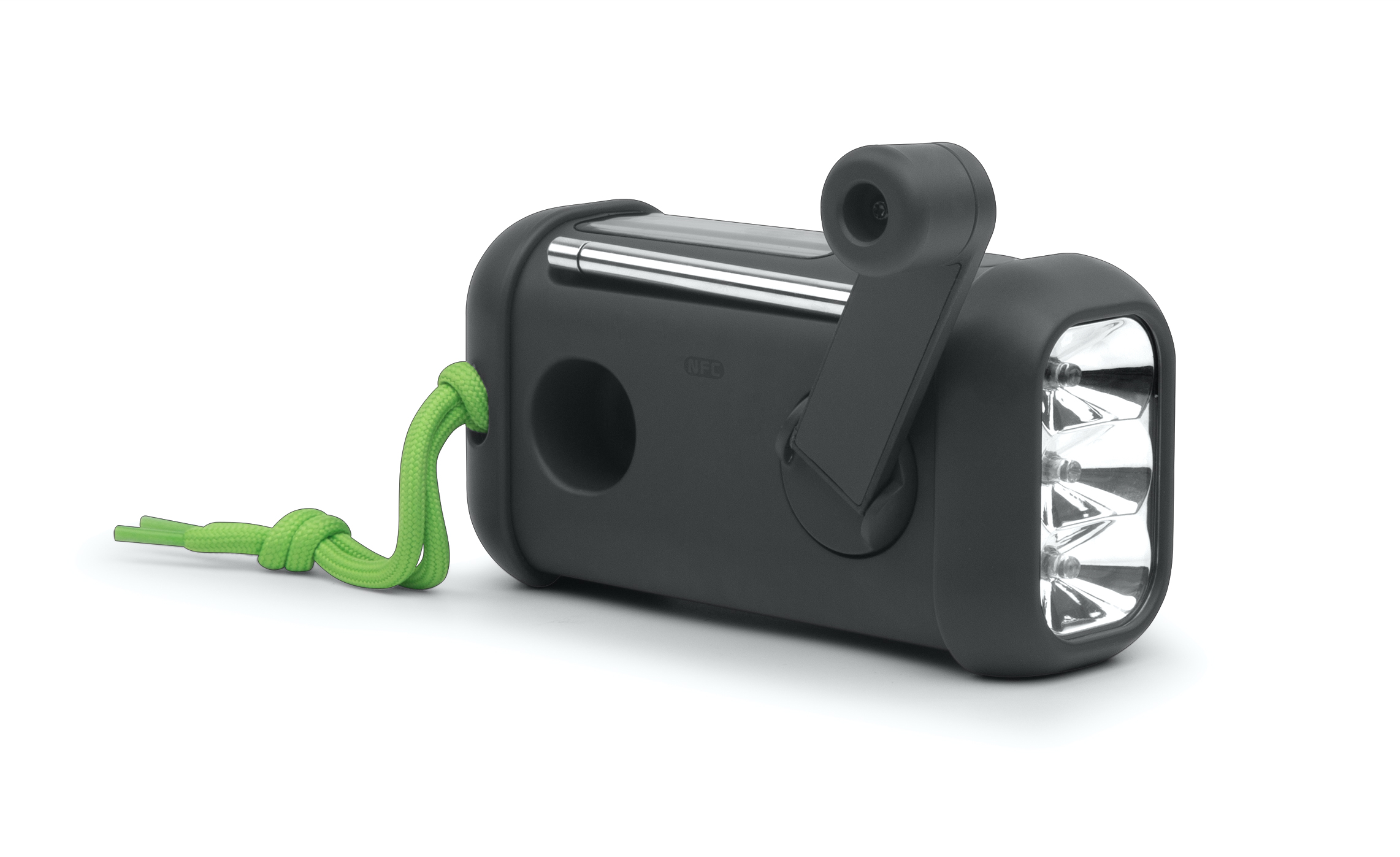 Muse - Portable Solar Radio with Crank and Flashlight - MH-08 MB - AUX in - Bluetooth - FM radio