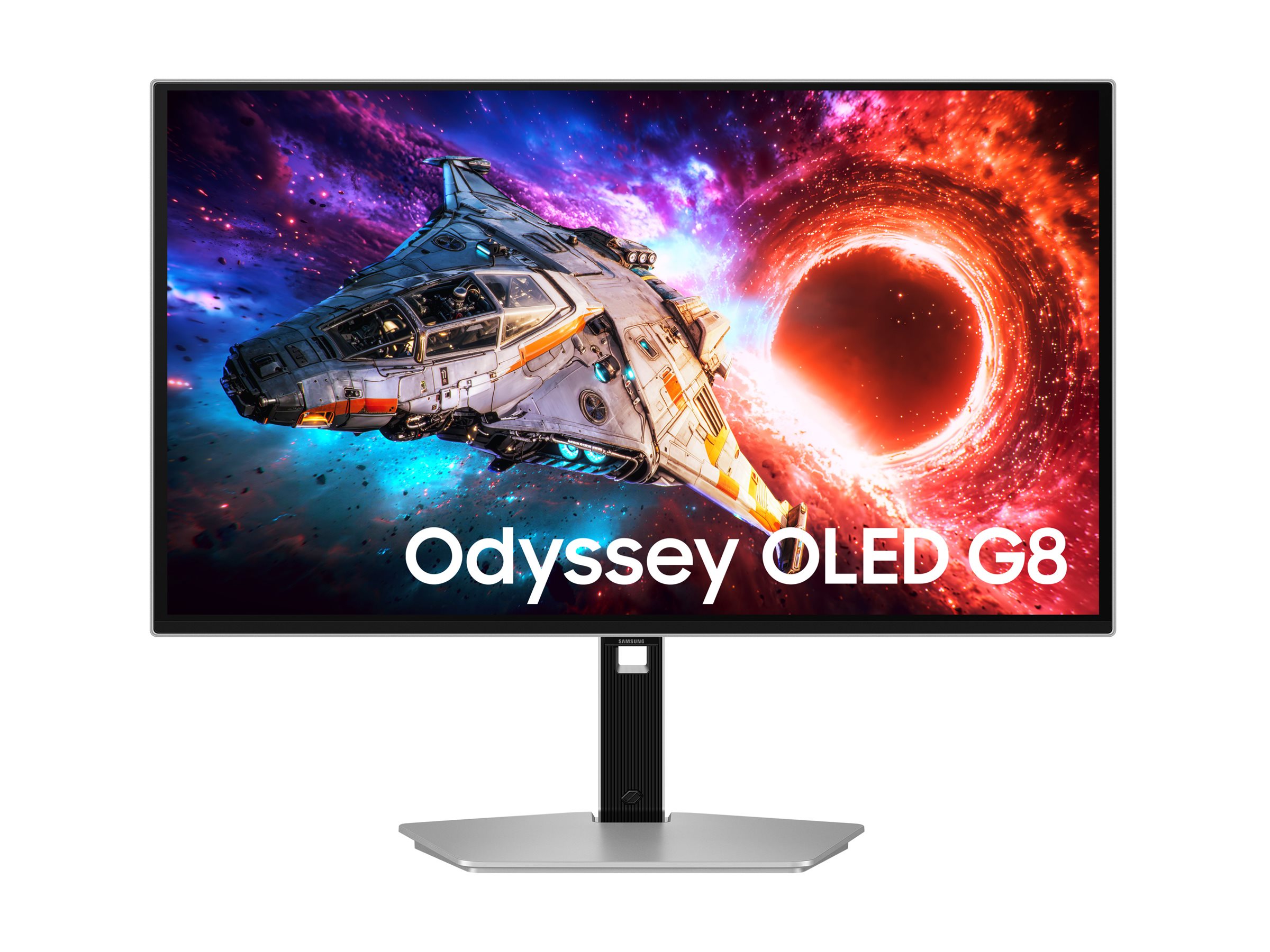 Samsung - LS27HG800SUXEN - 27 " - QD-OLED - 16:9 - 240 Hz - 0.03 ms - 3840 x 2160 pixels - 250 cd/m² - HDMI ports quantity 2 - Silver