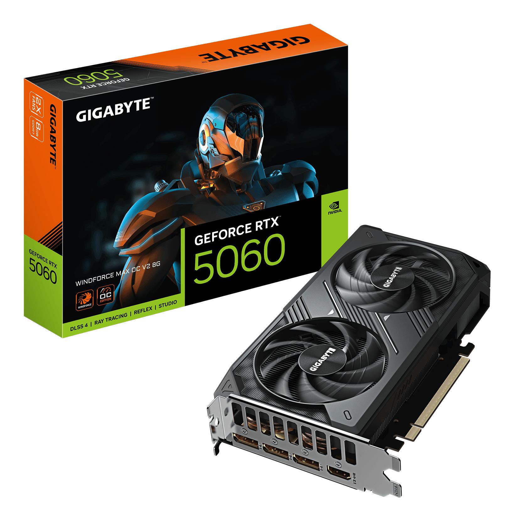 GIGABYTE GeForce RTX 5060 WINDFORCE MAX OC V2 8G - Gigabyte