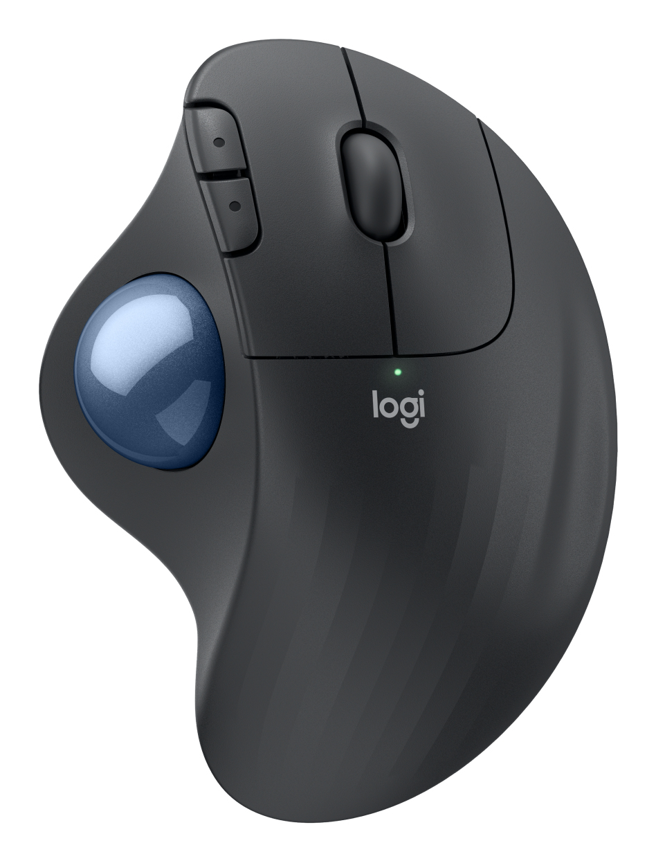 LOGITECH ERGO M575S Wireless Trackball  - GRAPHITE+BLUE BALL - BT - EMEA28-935