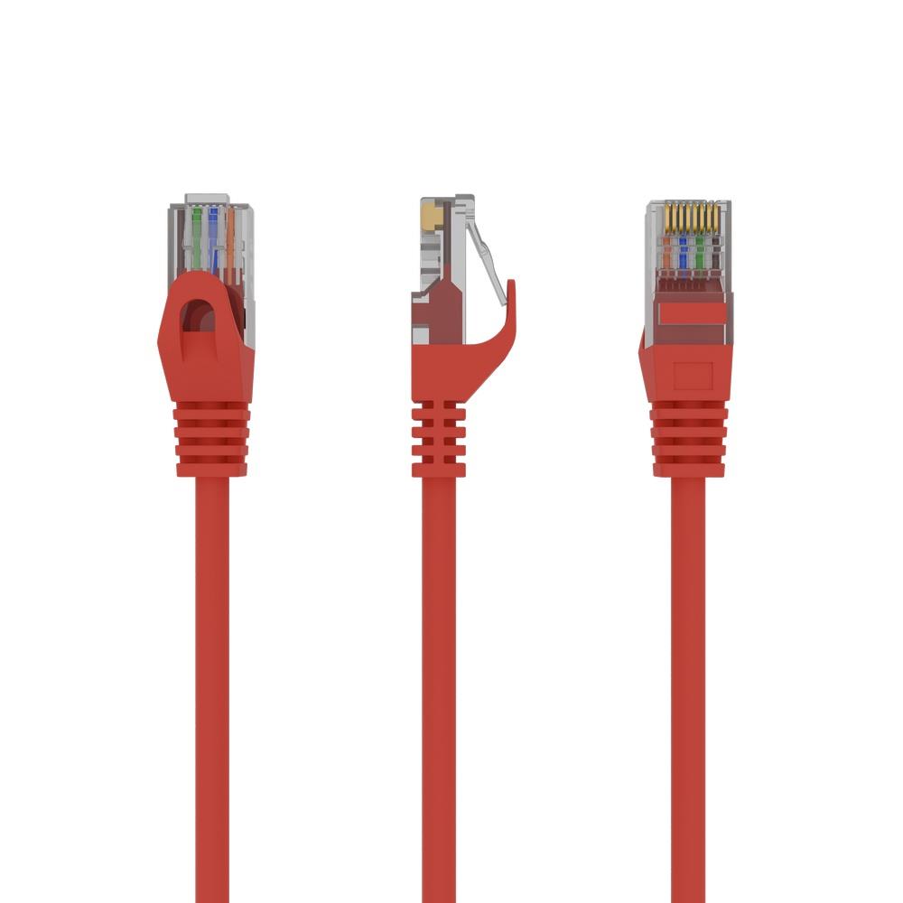 PATCH CABLE CAT6 UTP 0.25M/RED PP6U-0.25M/R GEMBIRD