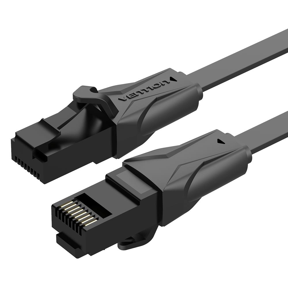 PATCH CABLE CAT.6 UTP/1M BLACK IBABF VENTION