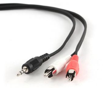 Cablexpert - 2.5m, 3.5mm/2xRCA, M/M - 3.5mm - 2 x RCA