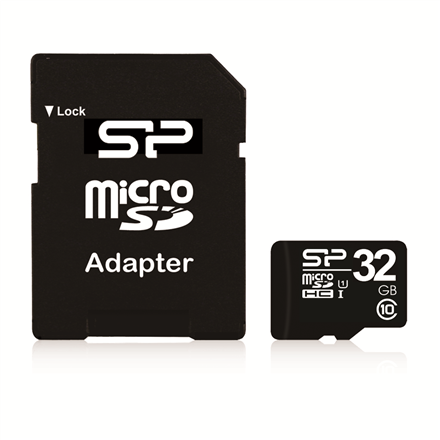 Silicon Power - 32 GB - MicroSDHC - Flash memory class 10 - SD adapter