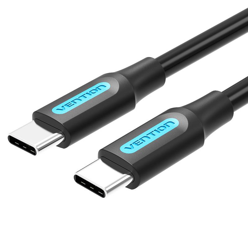 CABLE USB-C TO USB-C/1M BLACK COSBF VENTION