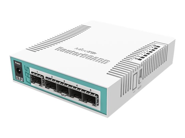 MikroTik - Cloud Router Switch - CRS106-1C-5S - Web Management - Desktop - SFP ports quantity 5