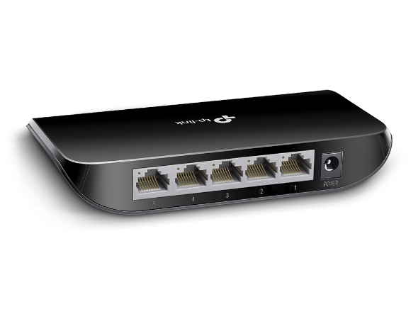 TP-LINK - Switch - TL-SG1005D - Unmanaged - Desktop - Gigabit Ethernet (copper) ports quantity 5 - Power supply type External
