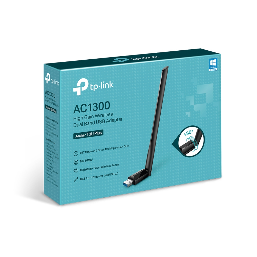 TP-LINK - Dual Band USB Adapter - Archer T3U Plus