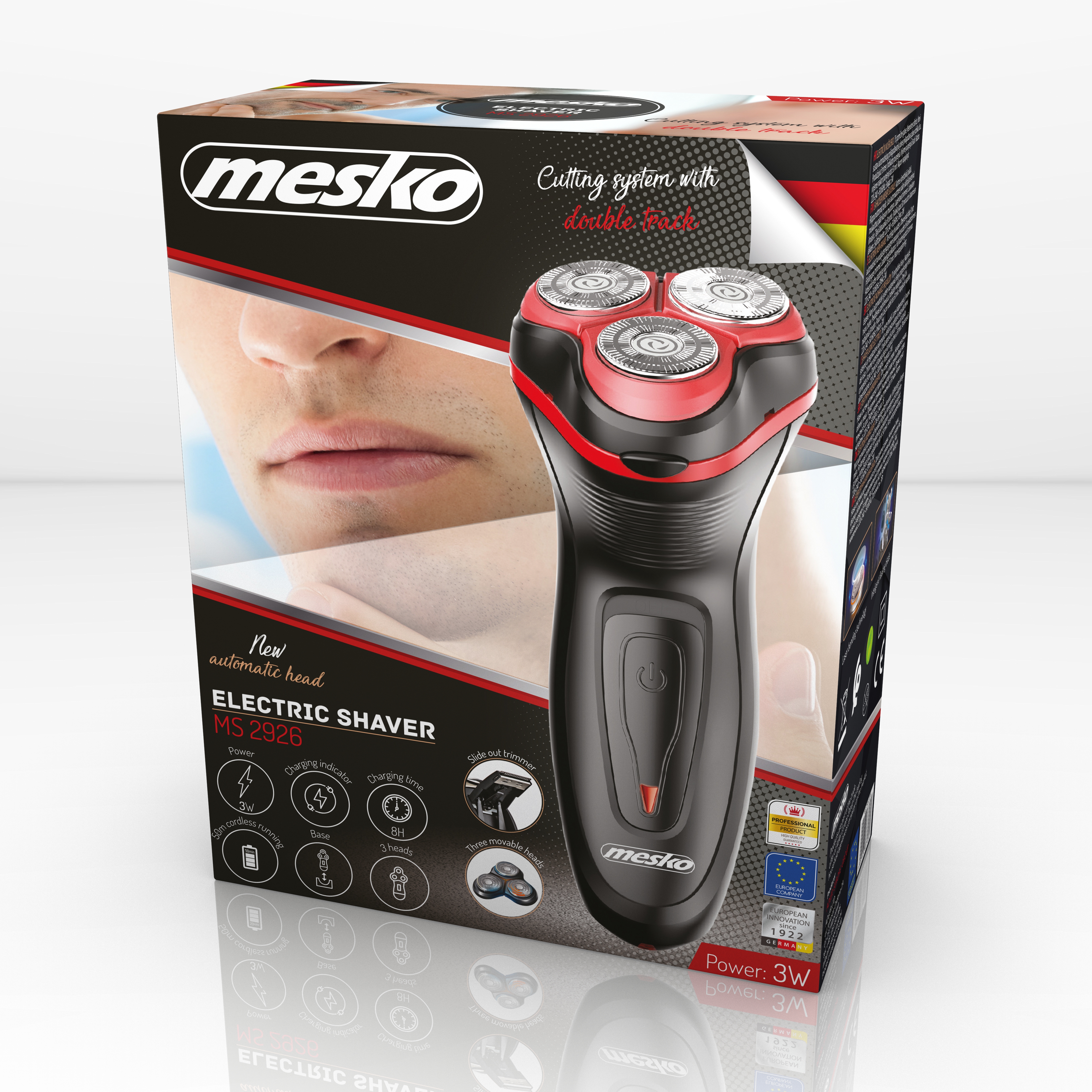 Mesko - Electric Shaver - MS 2926 - Operating time (max) 30 min - NiMH - Black
