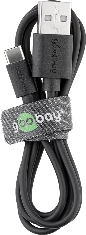 Goobay - USB-C charging and sync cable (USB-A > USB-C) - 59124 - USB 2.0 male (type A)