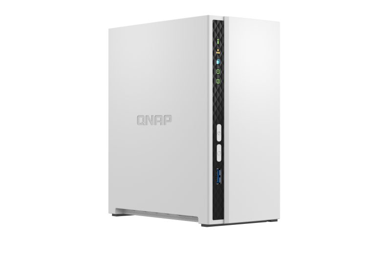 QNAP - 2-Bay ARM - TS-233 - Up to 2 SATA 6Gb/s, 3Gb/s - ARM 4-core - Cortex-A55 - Processor frequency 2.0 GHz - 2 GB - N/A