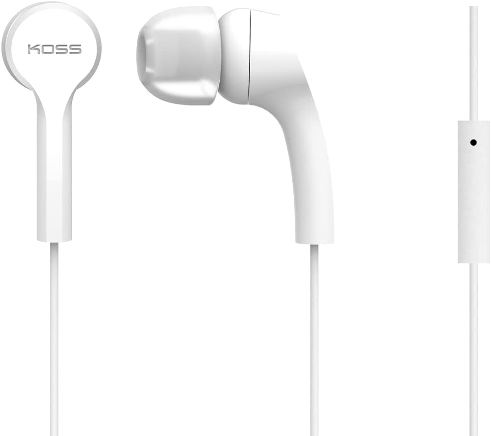 Koss - Headphones - KEB9iW - Wired - In-ear - Microphone - White