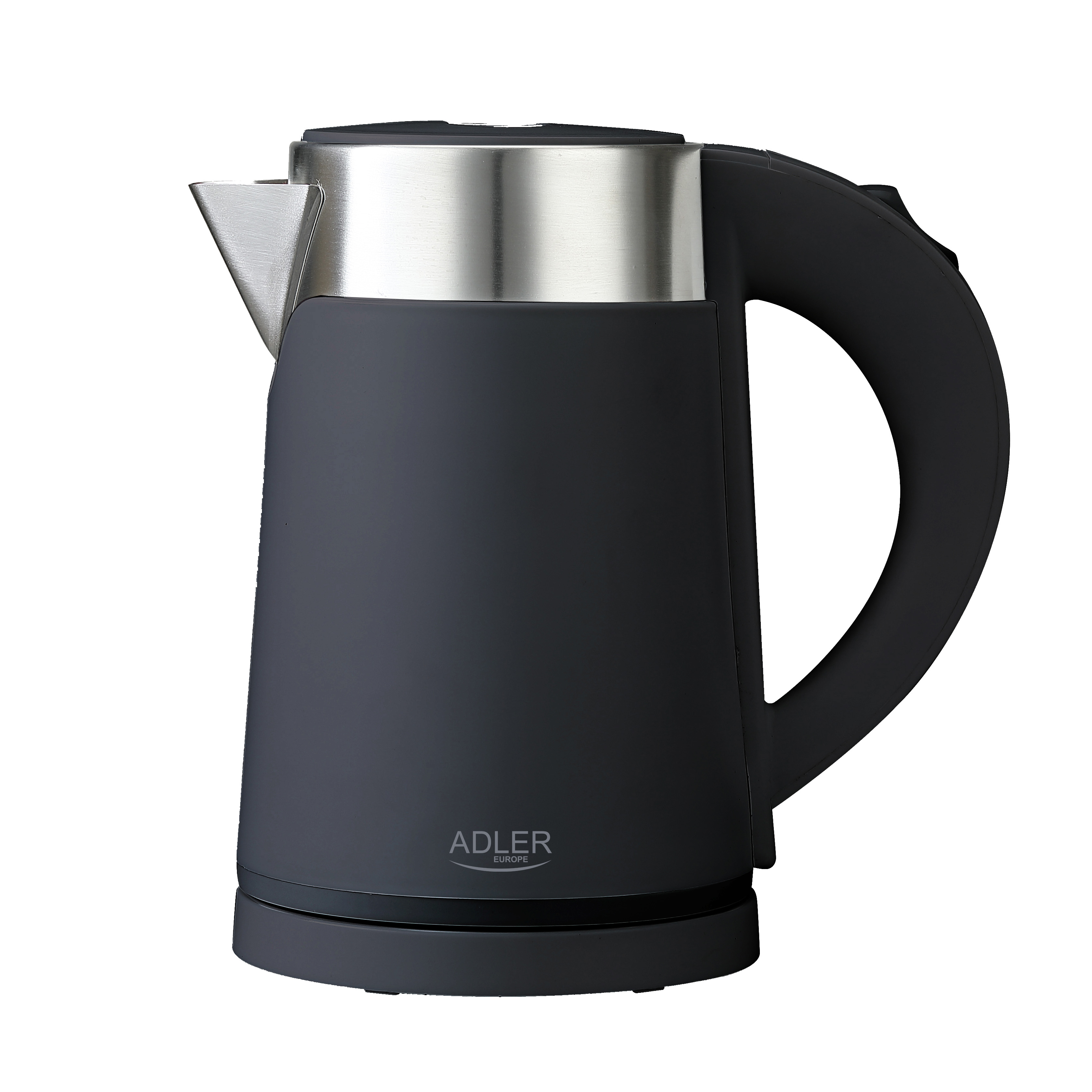 Adler - Kettle - AD 1372 - Electric - 800 W - 0.6 L - Plastic/Stainless steel - 360° rotational base - Black