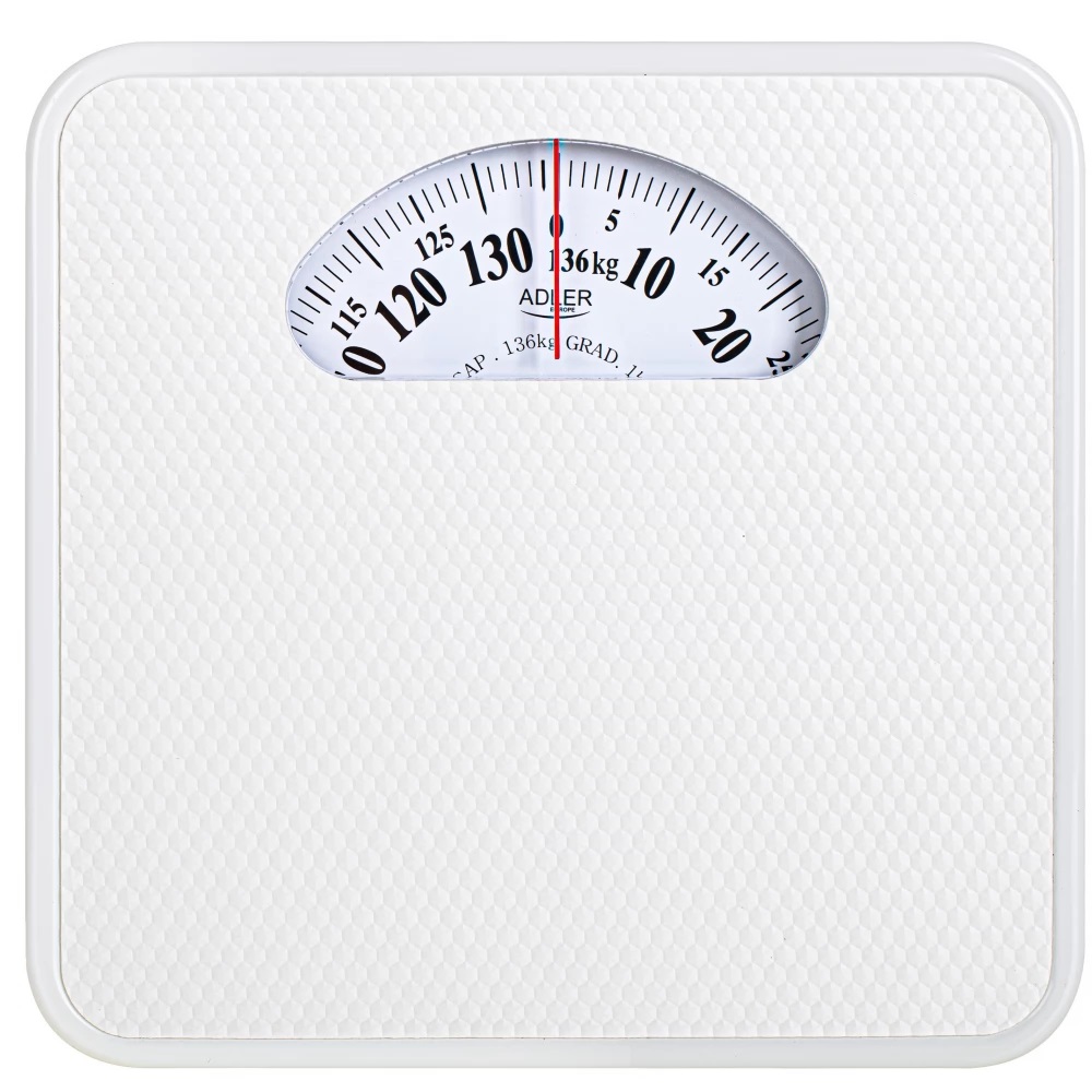 Adler - Mechanical Bathroom Scale - AD 8179w - Maximum weight (capacity) 136 kg - Accuracy 1000 g - White