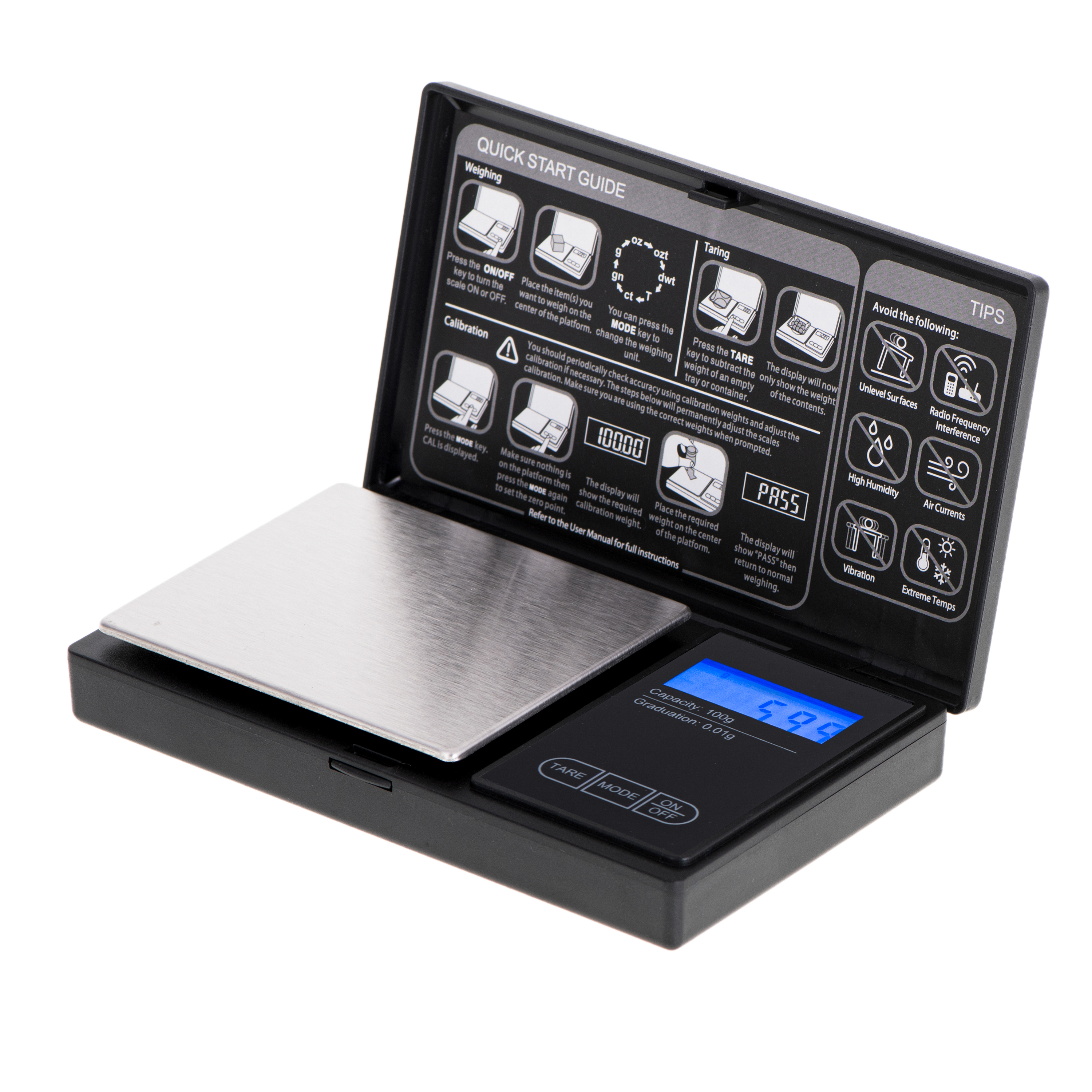 Adler - Precision Scale - AD 3176 - Maximum weight (capacity) 0.1 kg - Black