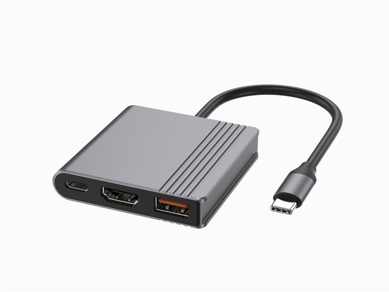 I/O ADAPTER USB-C TO HDMI/USB3/3IN1 A-CM-COMBO3-05 GEMBIRD