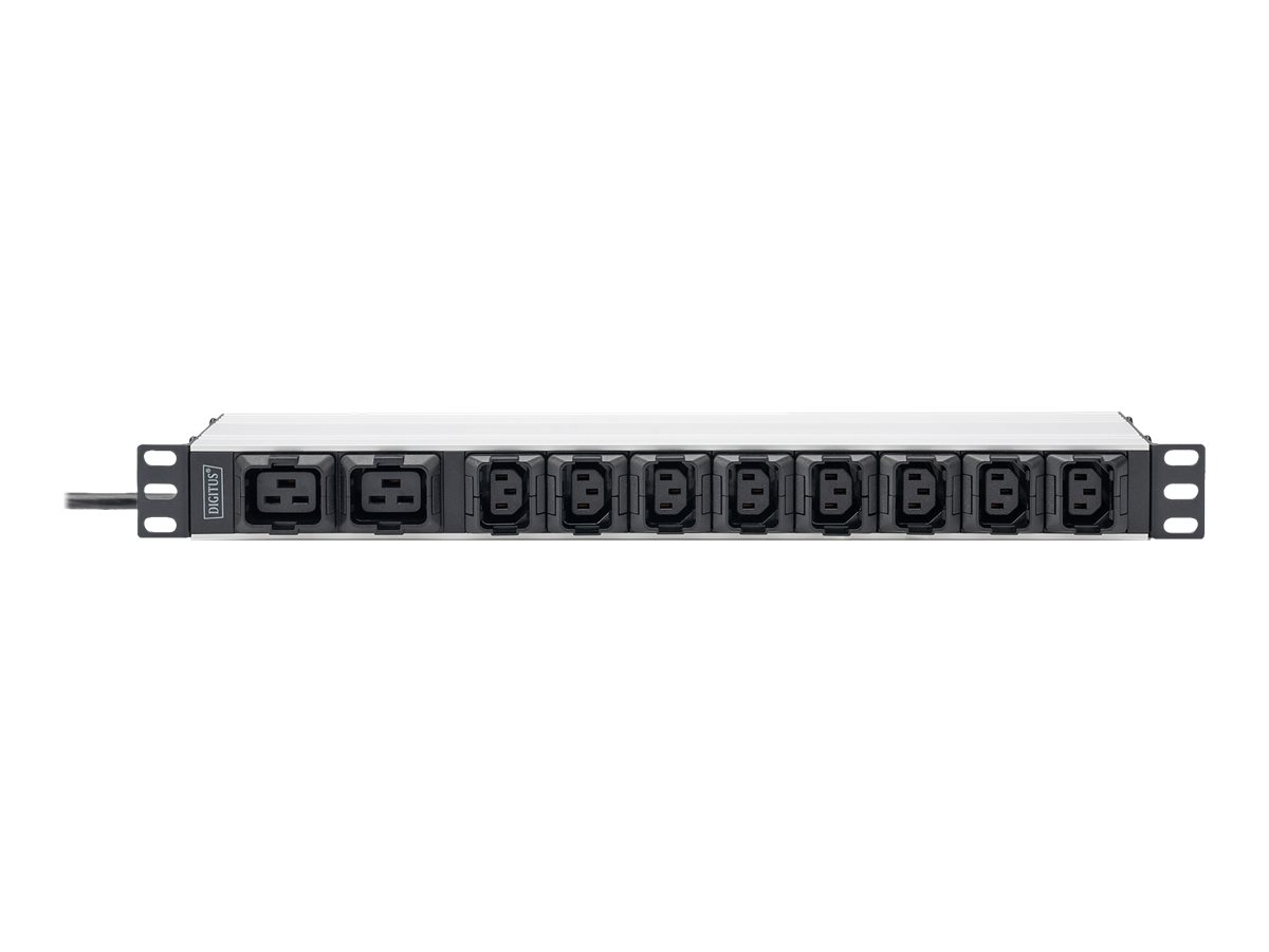 Digitus - Socket Strip with Aluminum Profile, 10-way, IEC C20 plug - DN-95427 - Sockets quantity 7