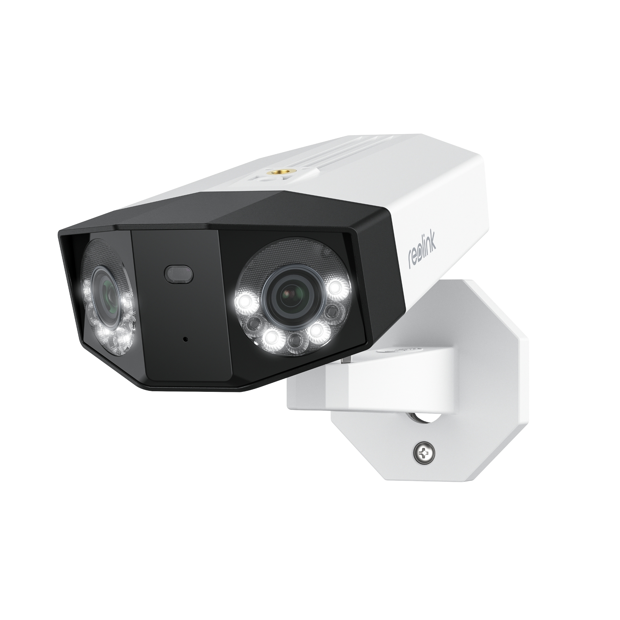 Reolink - Dual-Lens PoE Security Camera with 180° Panoramic View - Duo Series P750 - Bullet - 16 MP - 2.8mm/F1.6 - Power over Ethernet (PoE) - IP67 - H.265 - Micro SD, Max. 256 GB