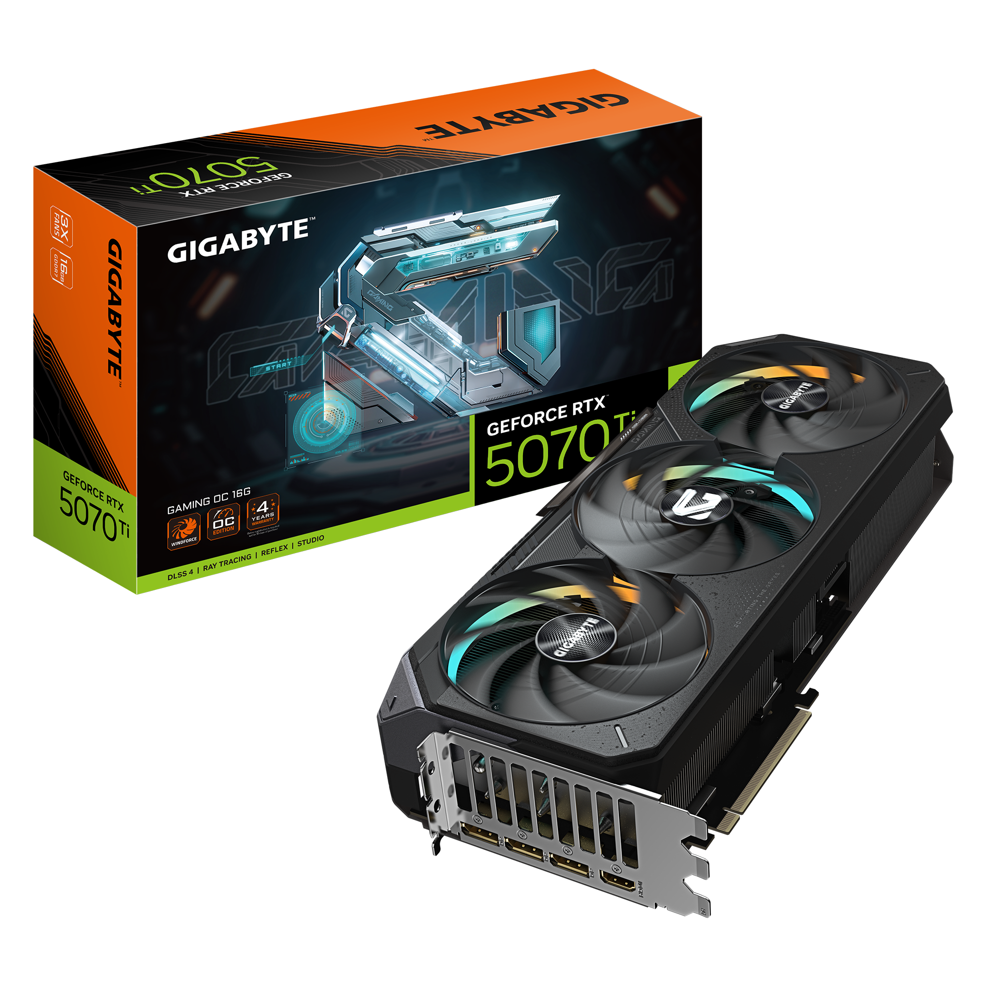 Gigabyte GeForce RTX 5070 Ti GAMING OC 16G - NVIDIA - 16 GB - GeForce RTX 5070 Ti - HDMI ports quantity 1 - PCI-E 5.0