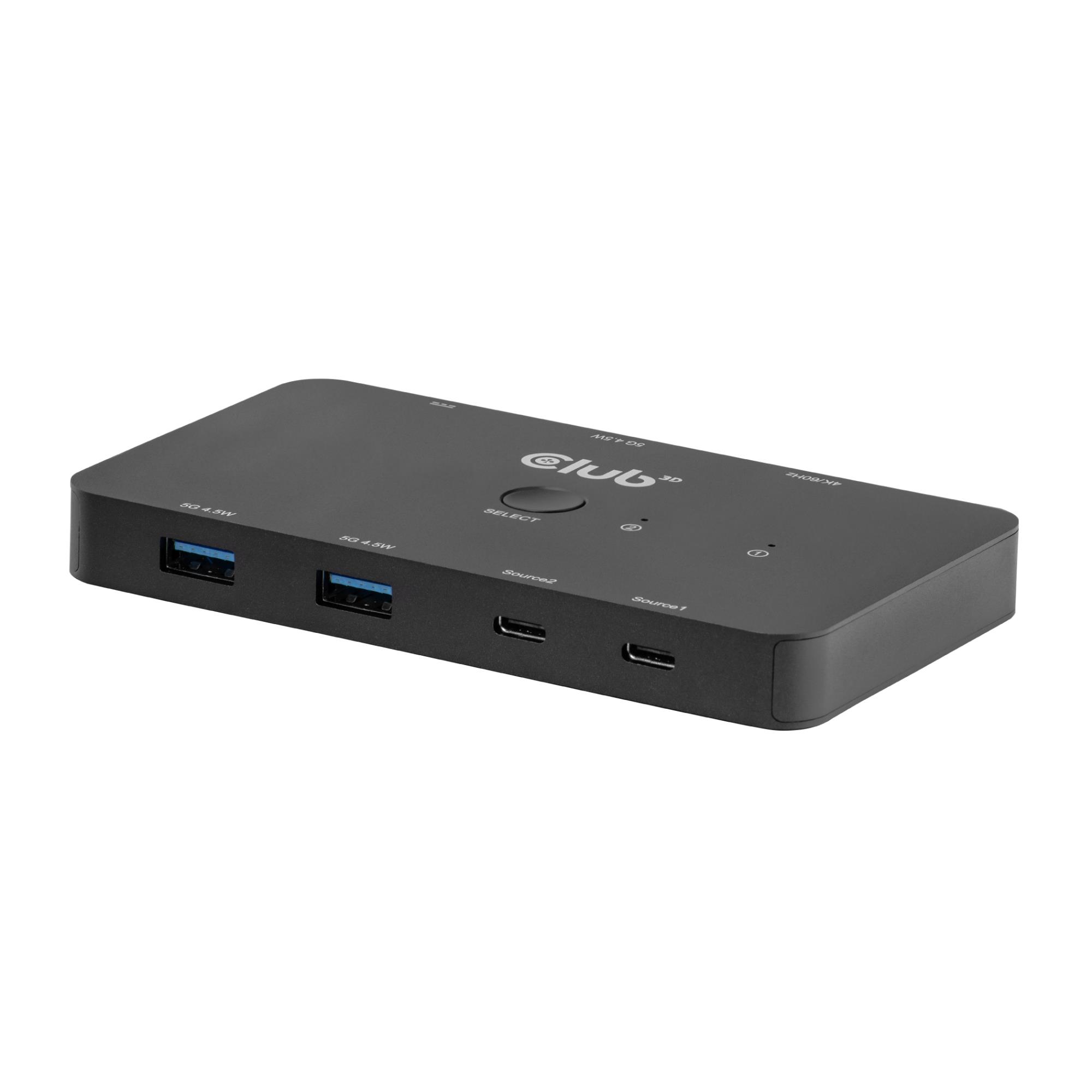 VIDEO SWITCH KVM USB-C TO HDMI/DUAL CSV-2512 CLUB3D