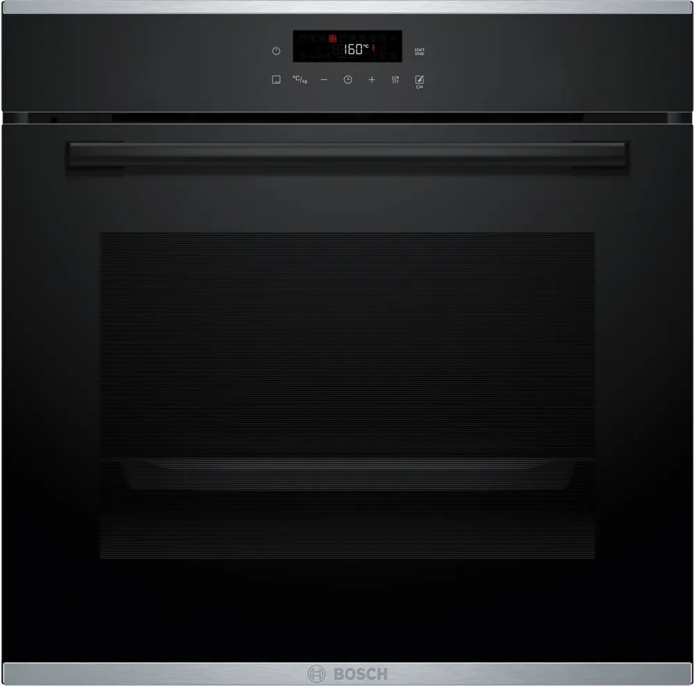 Bosch Oven - HBA272BB3 - 71 L - Electric - Pyrolysis/Hydrolytic - Touch control - Height 59.5 cm - Width 59.4 cm - Black