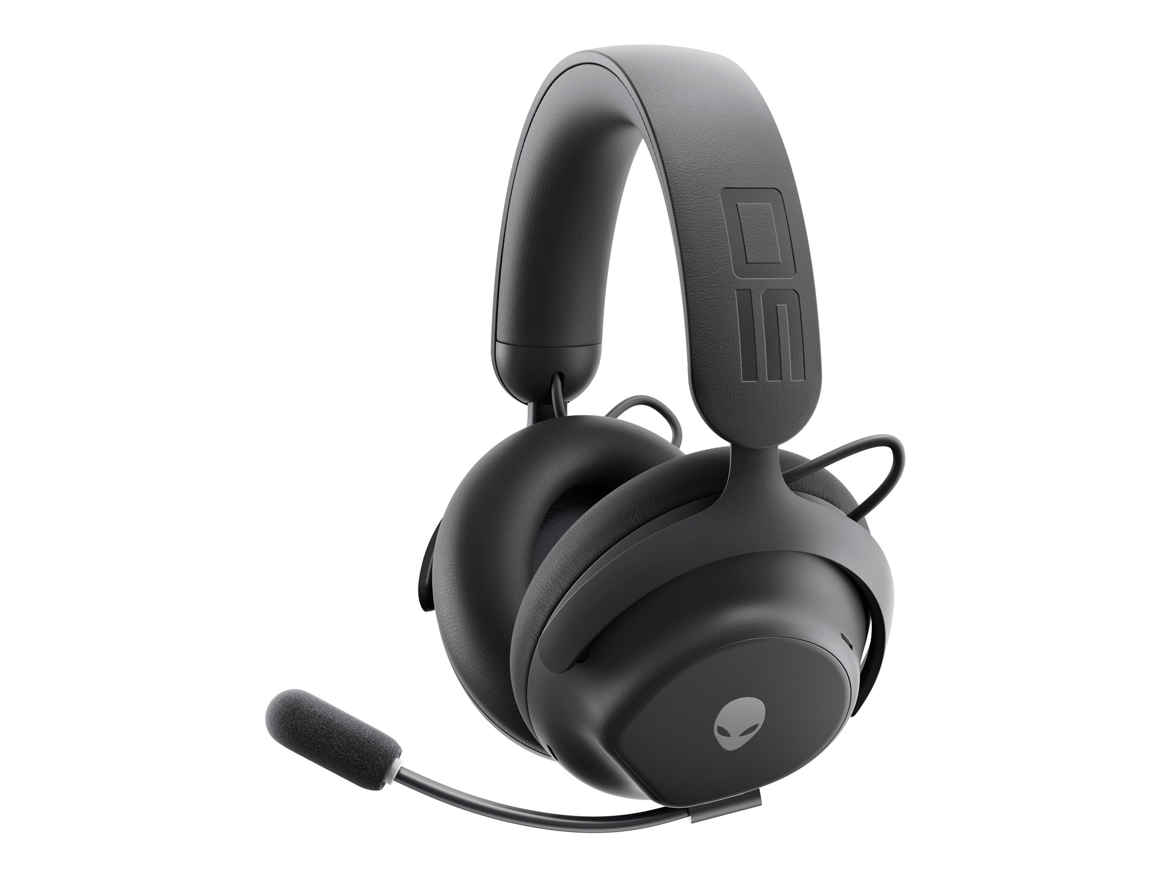 Dell Gaming Headset - Alienware Pro - Bluetooth - Over-Ear - Microphone - Dark Side of the Moon - Noise canceling