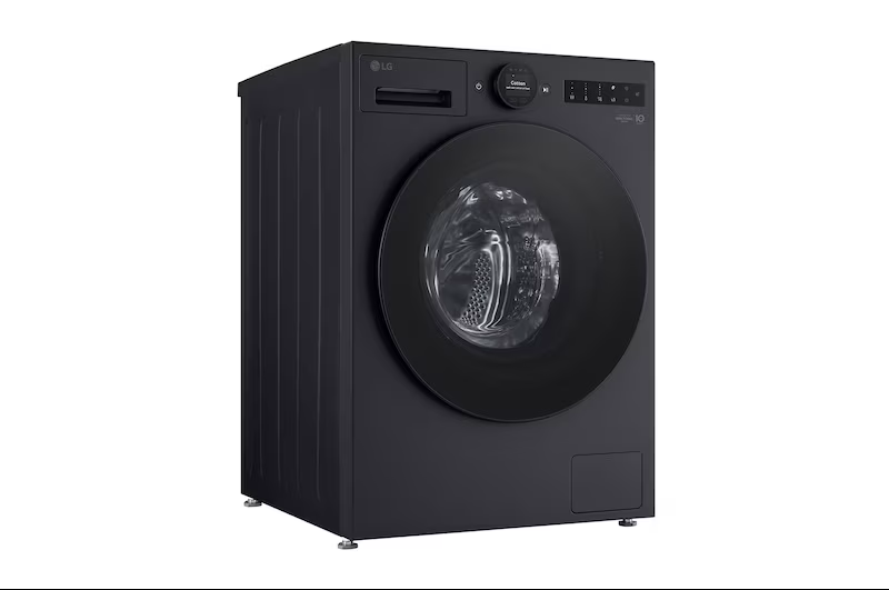 LG - Washing Machine - F2X70S9TSB - Energy efficiency class A - Front loading - Washing capacity 9 kg - 1200 RPM - Depth 47.5 cm - Width 60 cm - Display - LED - Steam function - Matte Black