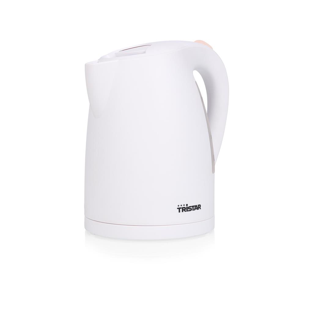 Tristar - Kettle - WK-1345 - Electric - 2200 W - 1.7 L - Plastic - 360° rotational base - White