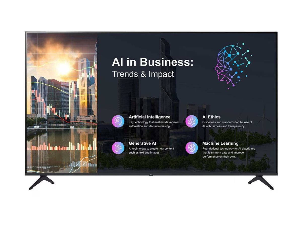 LG 55PK640S0LB - Digital signage - 55 " - Landscape - 16/7 - webOS - Wi-Fi - 8 ms - 1000000:1 - 300 cd/m²