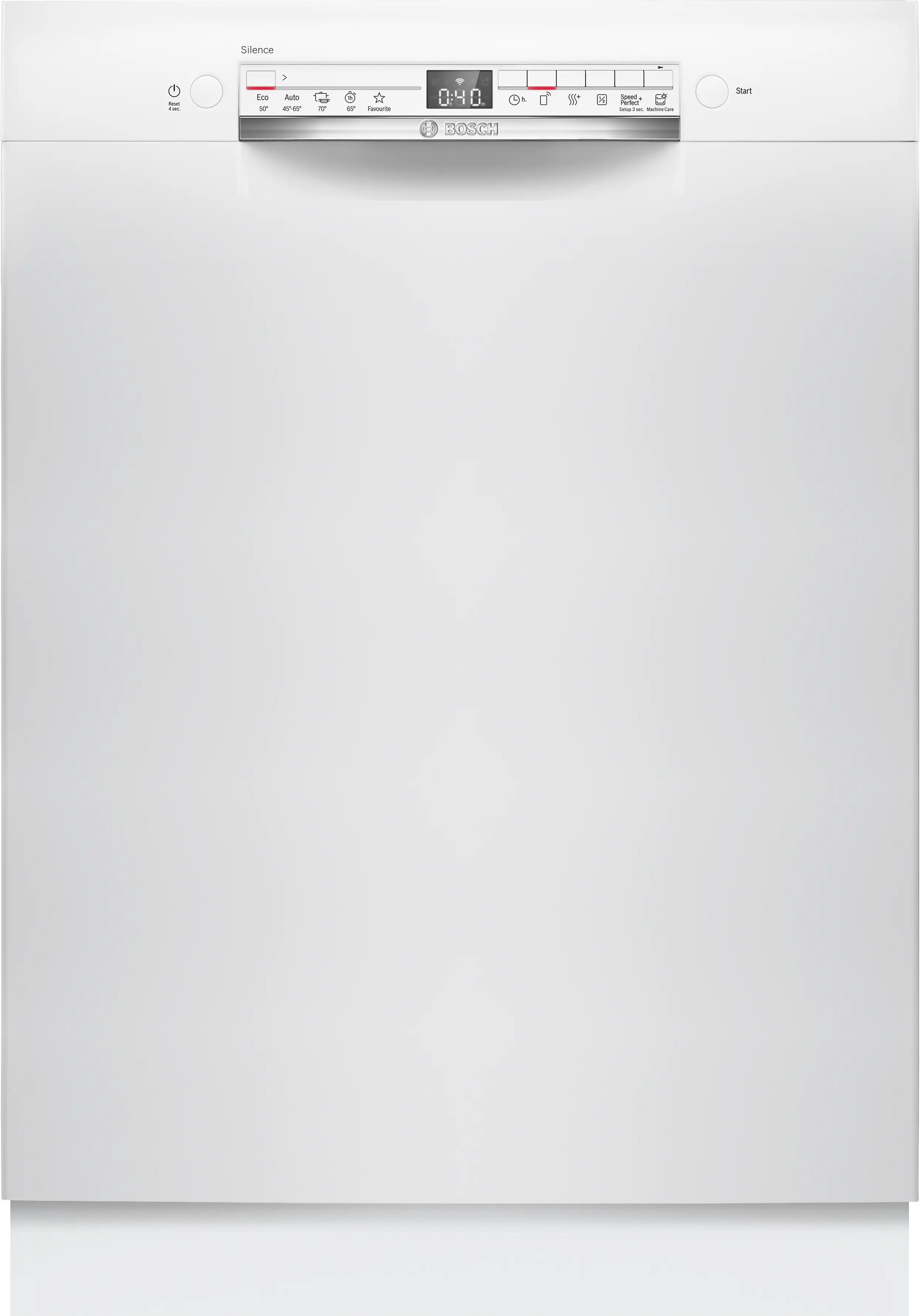 Bosch Dishwasher - SMU2HTW08E - Built-in - Width 60 cm - Number of place settings 13 - Number of programs 5 - Energy efficiency class C - Display - AquaStop function - White