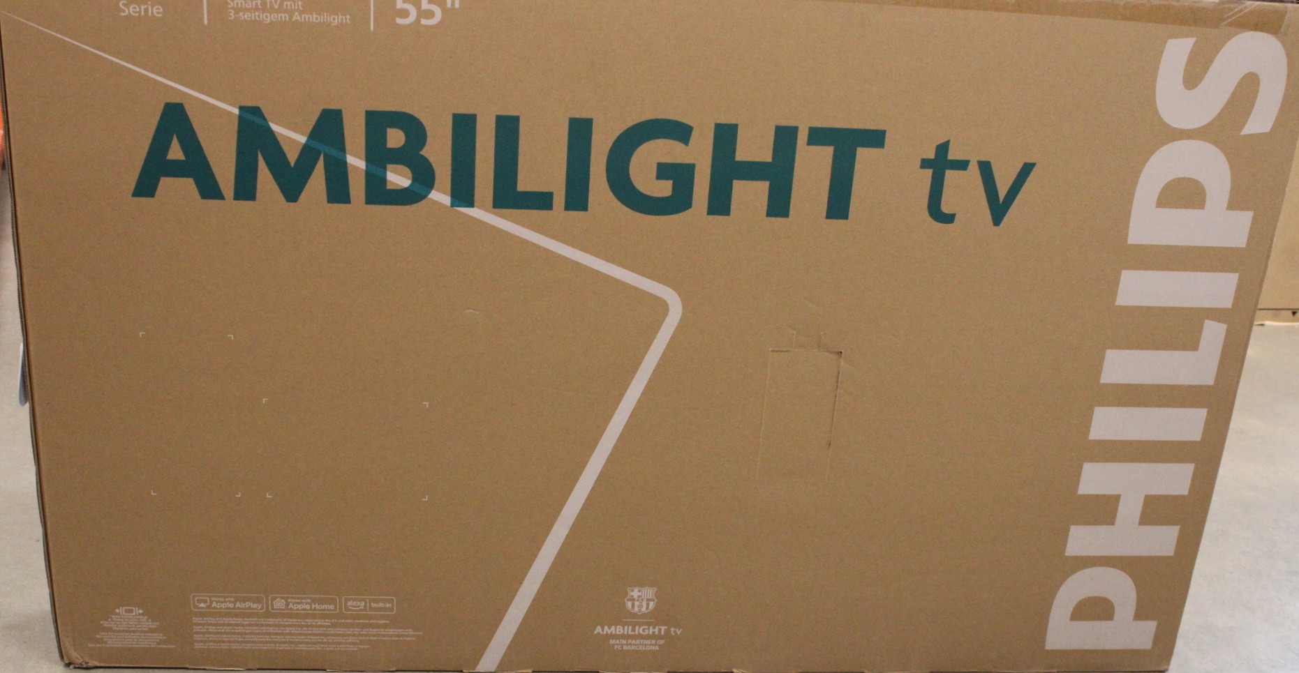 SALE OUT. Philips 55PUS8010/12 55" (139cm) LED 4K Ambilight TV - Philips 55PUS8010/12 - 55 - Smart TV - TITAN OS - UHD - Black - DAMAGED PACKAGING