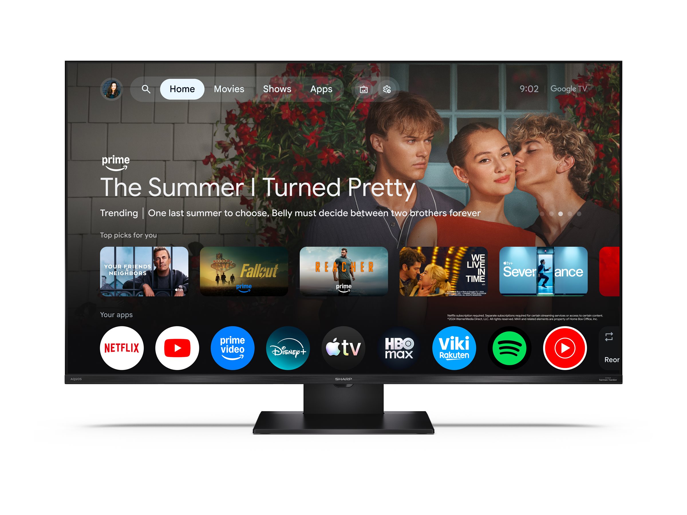 Sharp 43HR7265E 43" (108cm) 4K Ultra HD QLED Google TV - Sharp