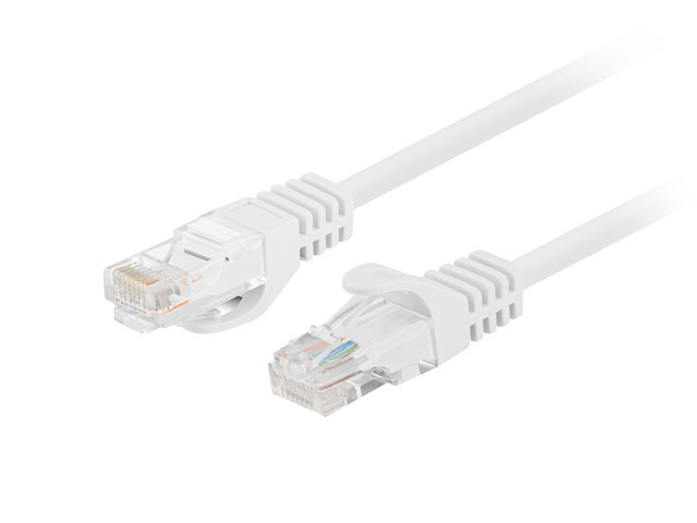 Lanberg Patchcord CAT.5E UTP 0.25M fluke passed 10-pack, White - PCU5-20CC-0025-W