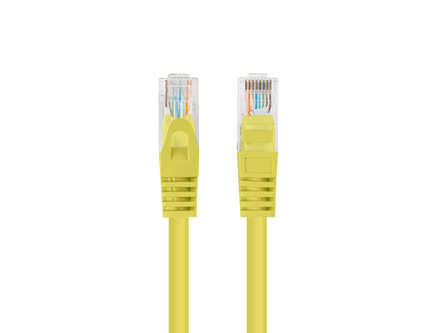 Lanberg Patchcord CAT.5E UTP 1M fluke passed 10-pack, Yellow - PCU5-20CC-0100-Y
