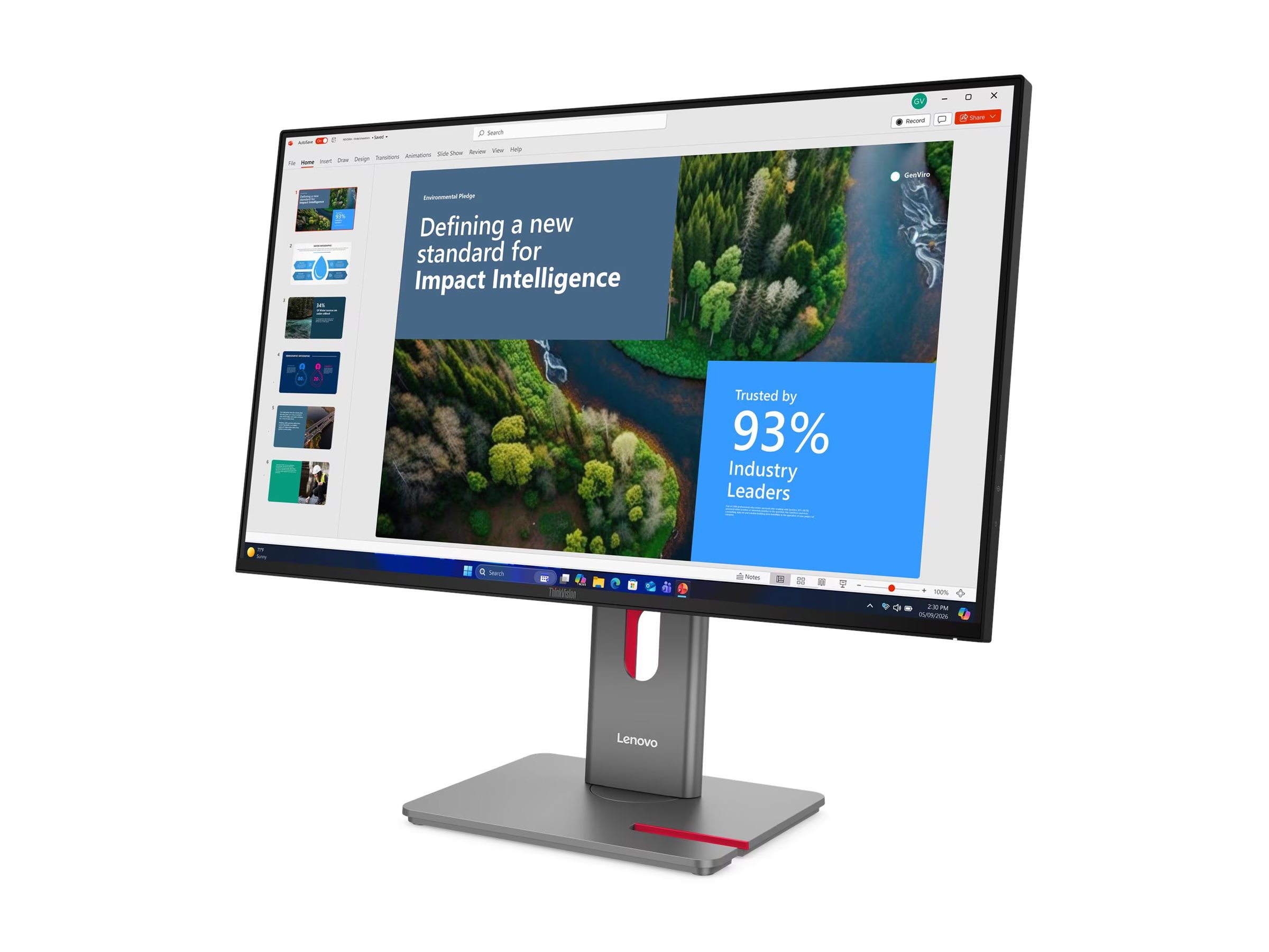 Lenovo ThinkVision P27UD-40 Monitor 27 3840x2160/16:9/350 nits/DP/HDMI/USB/Black/3Y Warranty - Lenovo
