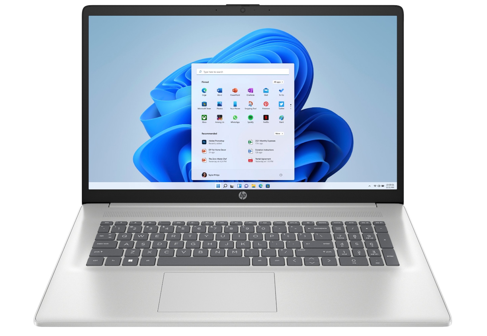 HP 17 - 17-cn4006nw - Natural Silver - 17.3 " - IPS - 1920 x 1080 pixels - Anti-glare - Intel Core i7 - i7-150U - 16 GB - SO-DIMM - Solid-state drive capacity 1000 GB - Intel Graphics - Windows 11 Home - 802.11ax - Bluetooth version 5.4 - Keyboard languag