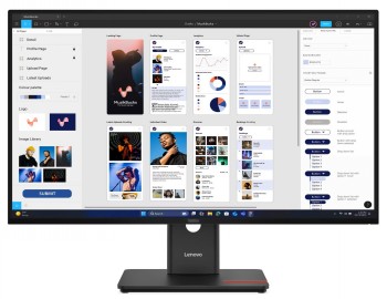 Lenovo - ThinkVision T32UD-40 - 31.5 " - IPS - 16:9 - 60 Hz - 4 ms - 3840 x 2160 pixels - 350 cd/m² - HDMI ports quantity 1 - Eclipse Black - Warranty 36 month(s)