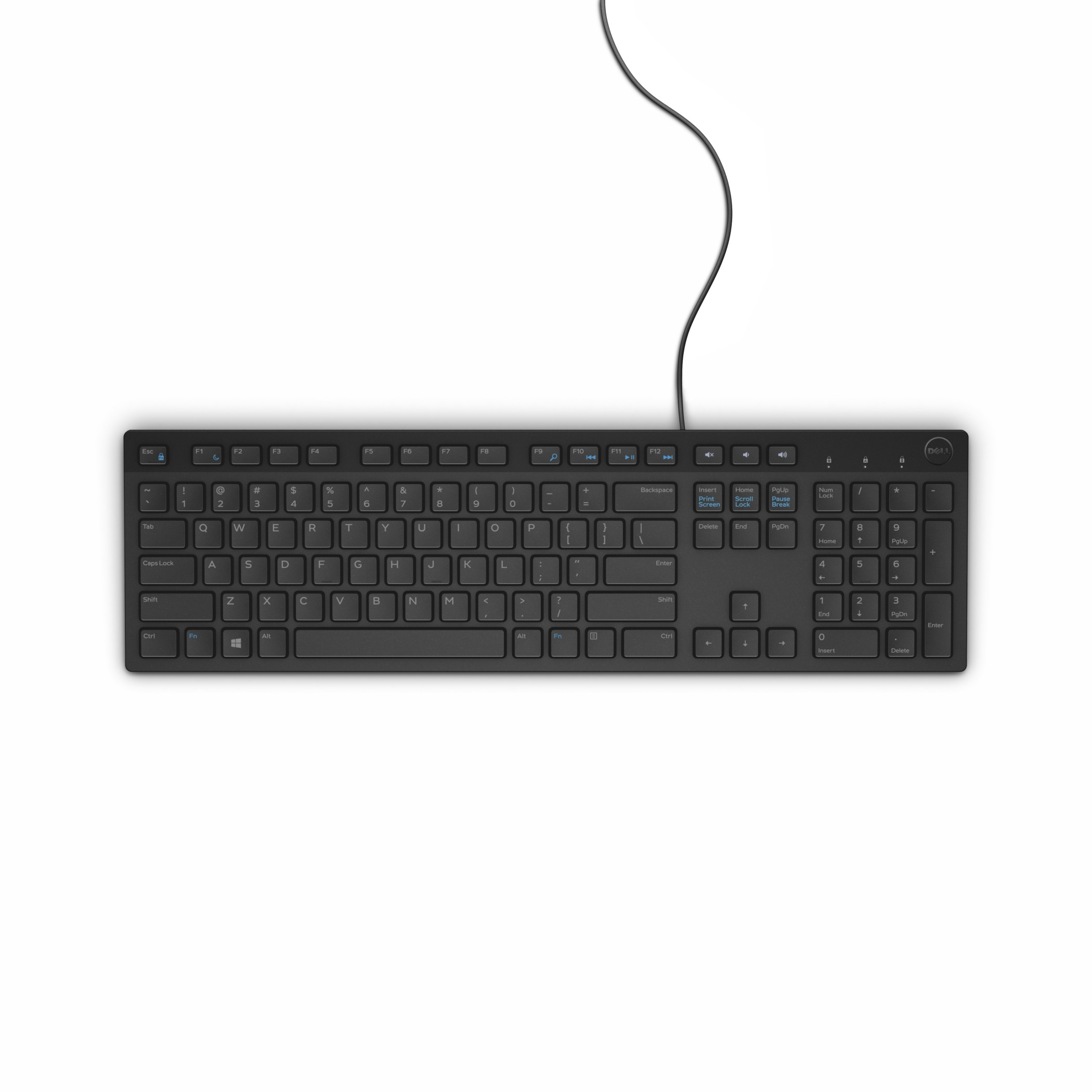 Dell - KB216 - Standard - Wired - Russian - Black